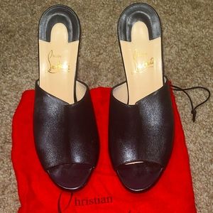 CHRISTIAN LOUBOUTIN Pigamule Leather Mules